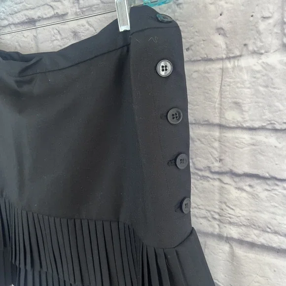 Nine West NWT Classic Black Preppy A-line Career  Mini Skirt Size 12 - Picture 2 of 7